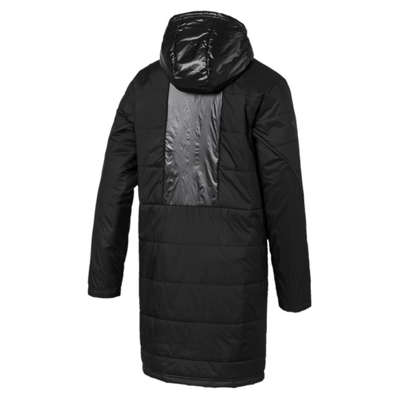 Puma x BMW Motorsport Puffer Long Parka Jacket Black - Picture 6 of 10